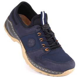 Pantofi comozi Rieker W RKR644, bleumarin albastru 7