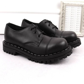 Cizme din piele Gregor M GRE1206B, negre negru 1