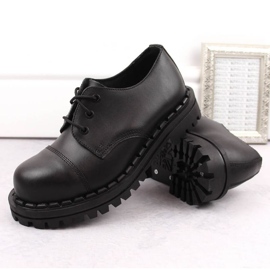 Cizme din piele Gregor M GRE1206B, negre negru 2