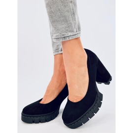 Angela Black pantofi cu toc și platformă negru 1