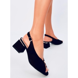 Seastar Sandale Vandell Black cu toc înalt negru 2