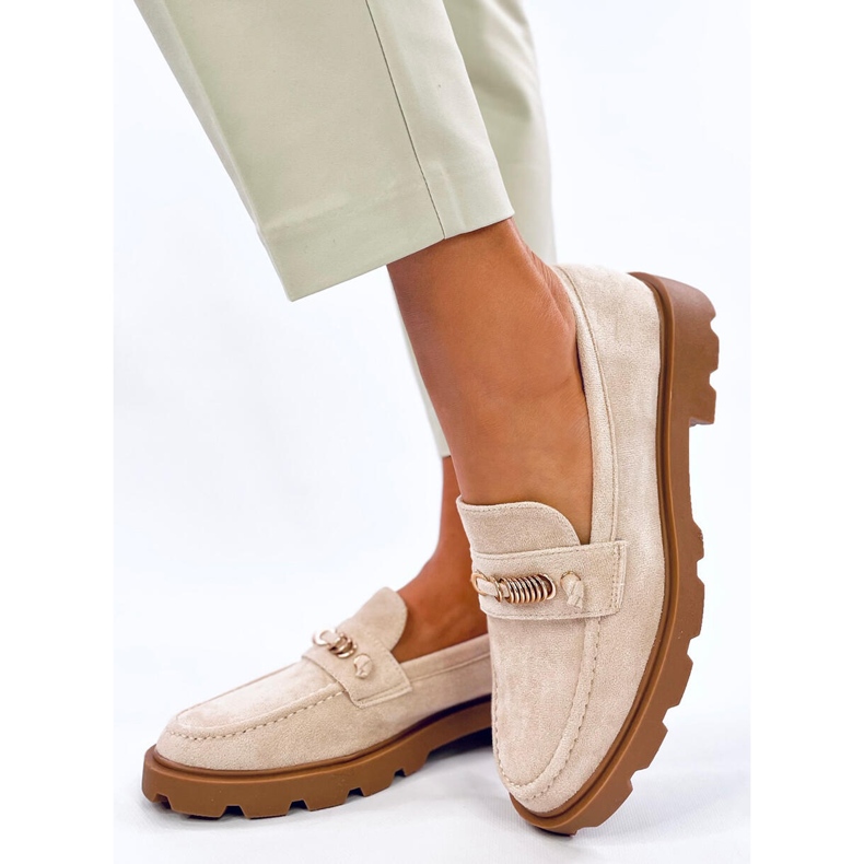 Mocasini de dama Molla Beige bej 2
