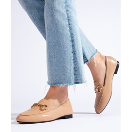 Mocasini Pantofi bej maro 2