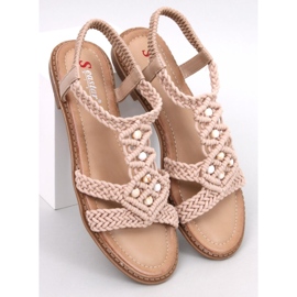 Sandale boho șir Ashes Khaki bej 5