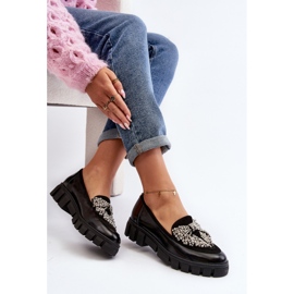 Mocasini patentati dama Laura Messi 2785 Black negru 1