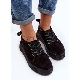 Pantofi de damă Big Star NN276005 Memory Foam System Negri negru 9