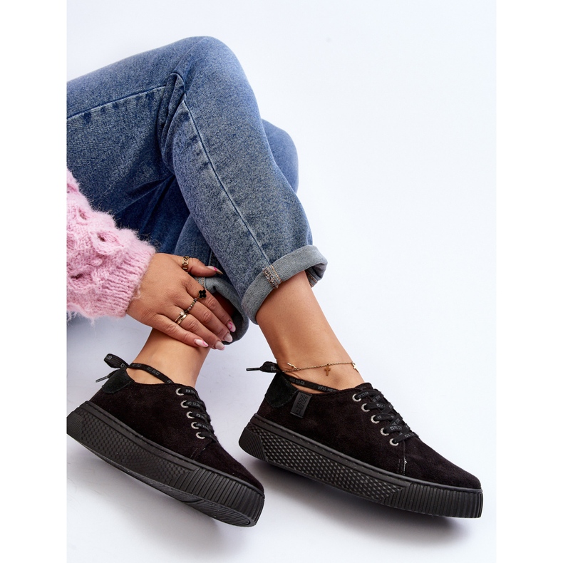 Pantofi de damă Big Star NN276005 Memory Foam System Negri negru 1