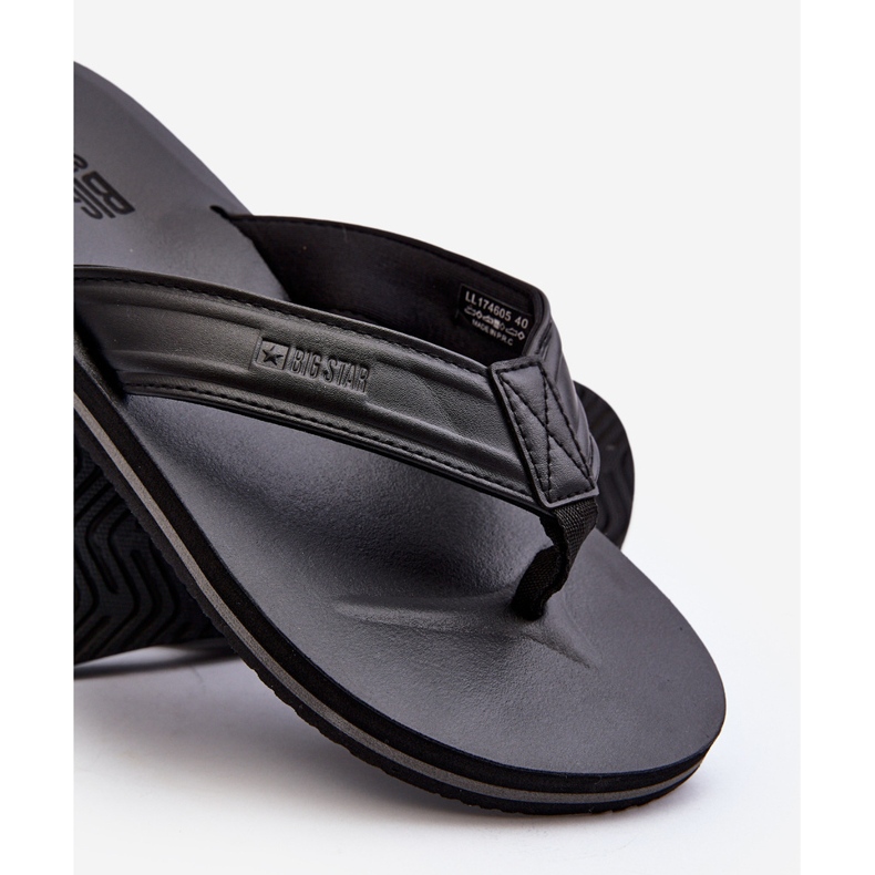 Flip-flops pentru bărbați Big Star LL174605 negru 2