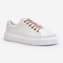 Pantofi sport de damă din piele CheBello 4362 alb 2 Pantofi sport de damă din piele CheBello 4362 alb 2