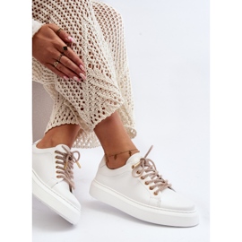 Pantofi sport de damă din piele CheBello 4362 alb 1 Pantofi sport de damă din piele CheBello 4362 alb 1