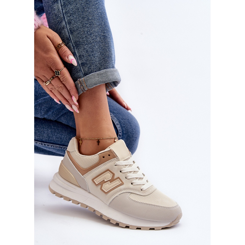 Pantofi de damă bej Pantofi sport Alettesa 1