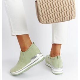 Tenisi cu pană Alquippa verzi verde 1 Tenisi cu pană Alquippa verzi verde 1