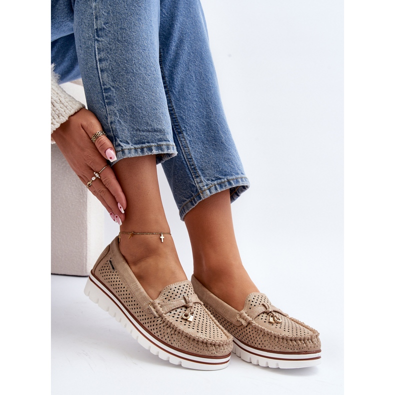 Mocasini ajurat dama Golden Twista de aur 1 Mocasini ajurat dama Golden Twista de aur 1