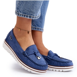 Mocasini De Dama Pe Platforma Railav Albastru 10