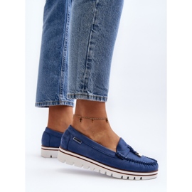 Mocasini De Dama Pe Platforma Railav Albastru 9