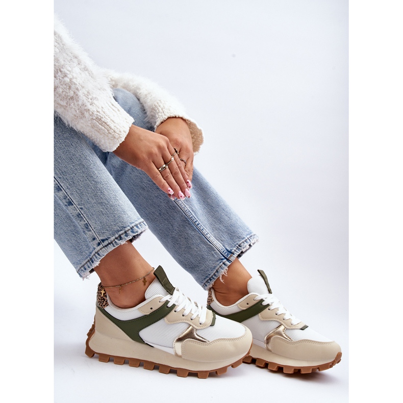 Pantofi de dama Pantofi sport Bej-Verde Ralita 1