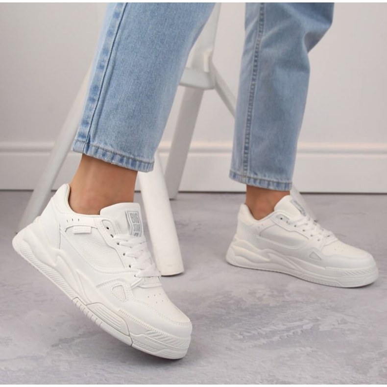 Pantofi sport Big Star W INT1962B, albi 2