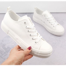 Adidași cu platformă Big Star W INT1963A, albi 1