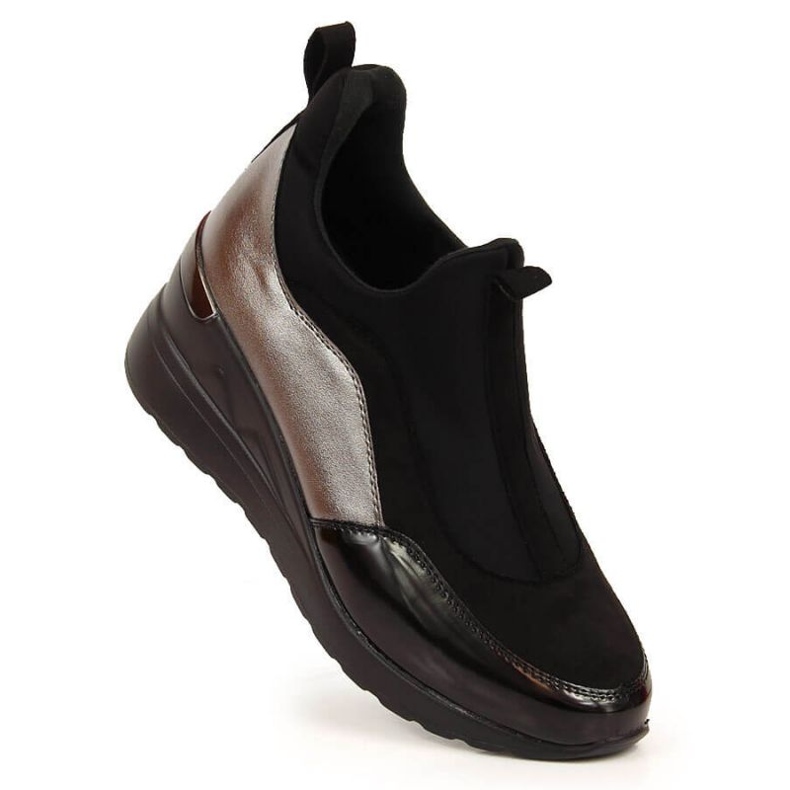 Pantofi cu pană eVento W EVE360 negru 1