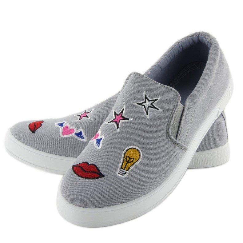 Pantofi cu patch-uri JX41P Gri 1