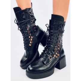 Botine ajurate Vines Nero negru 1