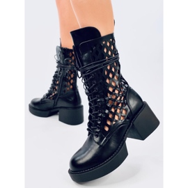 Botine ajurate Vines Nero negru 2