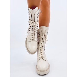 Botine ajurate Vines bej 1