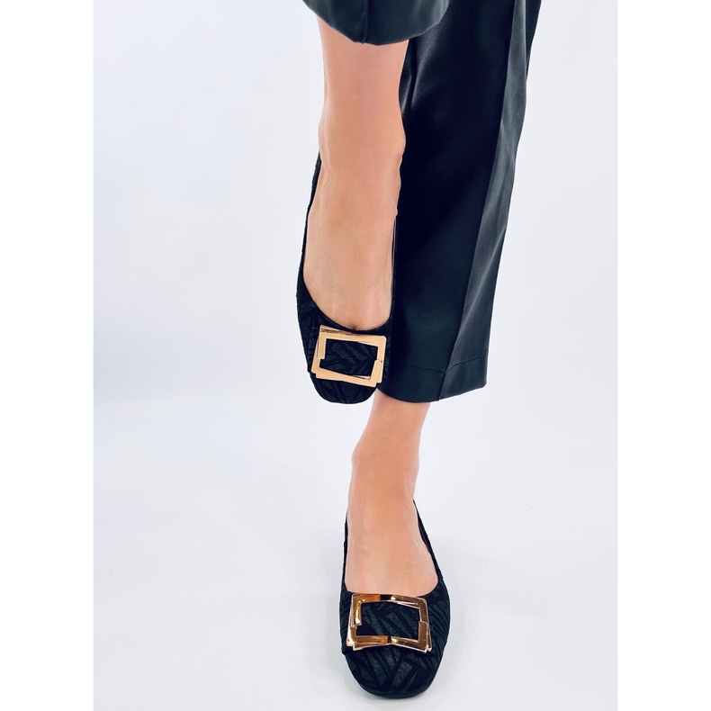 Ells Balerini negri cu catarama negru 1