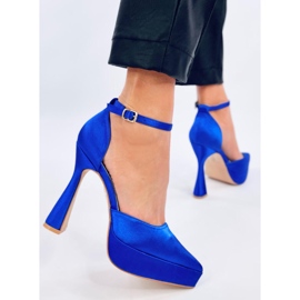 Pompe cu platformă Carlie Navy albastru 4