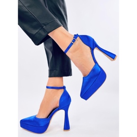 Pompe cu platformă Carlie Navy albastru 2