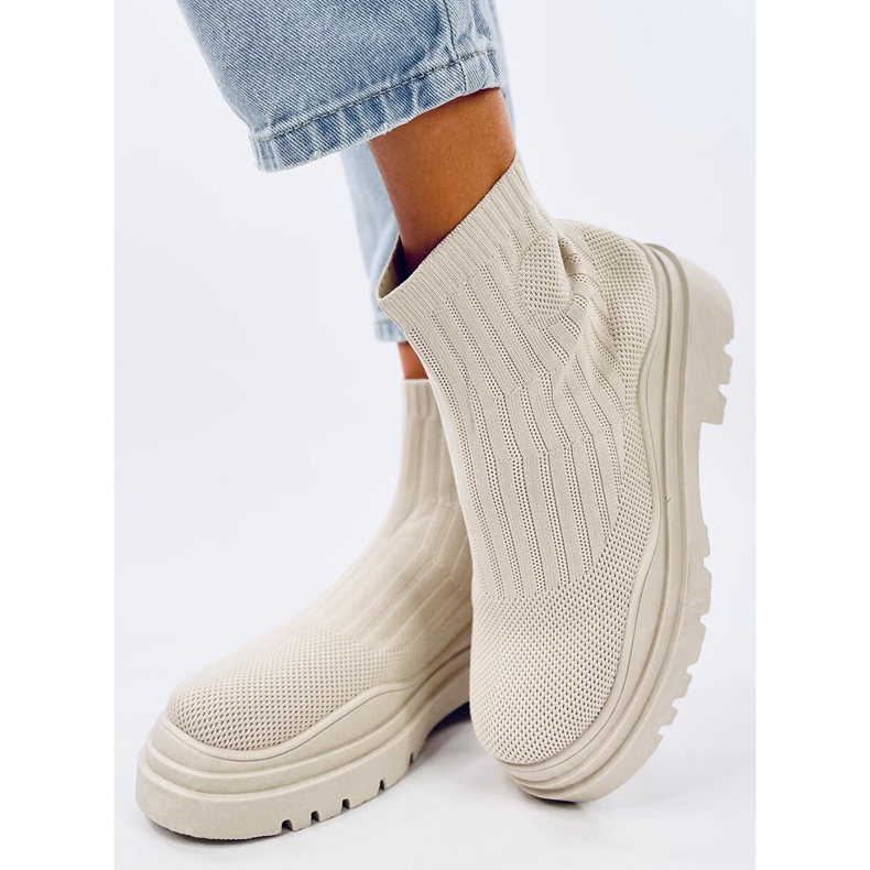 Șosete glezne înalte Silva Beige bej 2