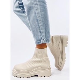 Șosete glezne înalte Silva Beige bej 1