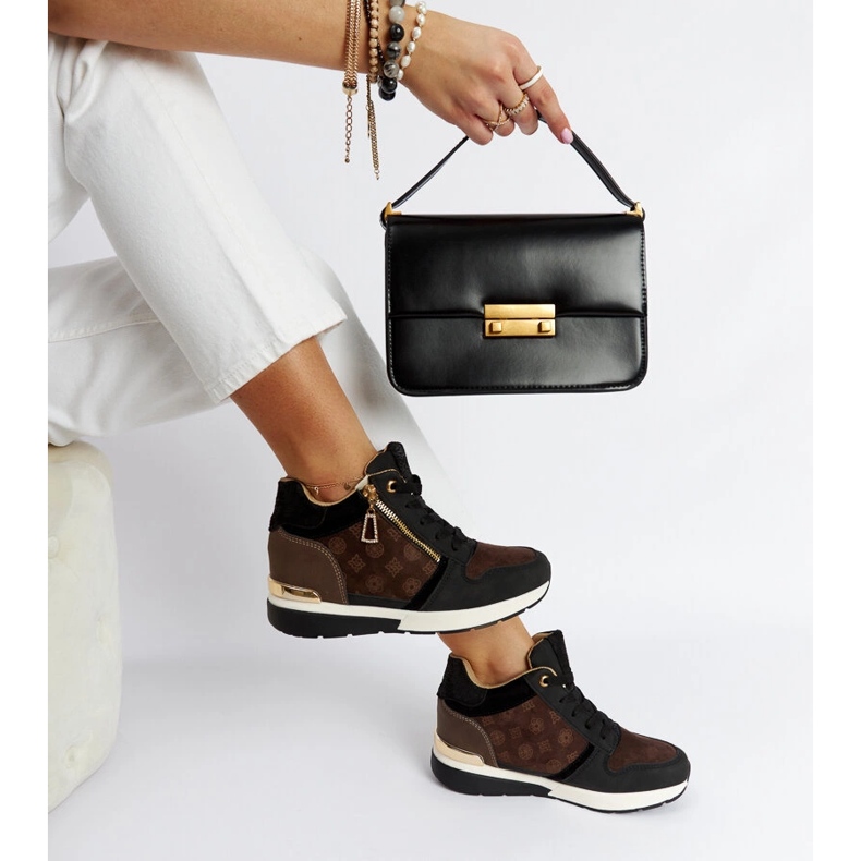 Tenisi cu pană Knoxville negri negru 1 Tenisi cu pană Knoxville negri negru 1