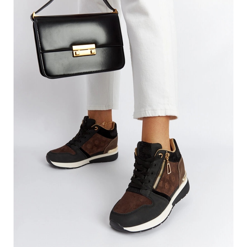 Tenisi cu pană Knoxville negri negru 2