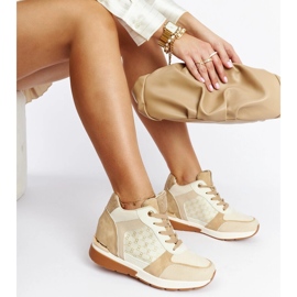 Tenisi Beige Chestnut wedge bej 1
