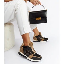 Tenisi Black Chestnut cu pană negru 1 Tenisi Black Chestnut cu pană negru 1