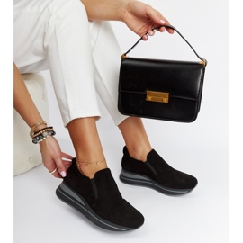 Tenisi negri cu platformă Cliffside negru 1