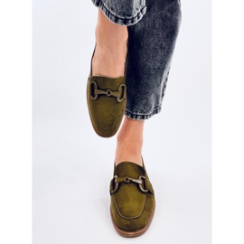 Mocasini de dama Isidora Green verde 1