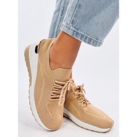 Șosete Faggio Khaki șosete bej 2