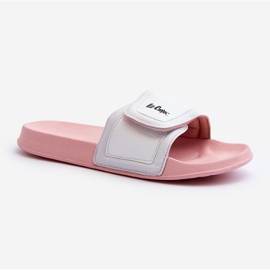 Flip-flops Lee Cooper pentru femei LCW-24-42-2491L alb/roz 1