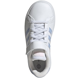 Pantofi Adidas Grand Court Elastic Lace și Top Strap Jr IG4841 alb 1 Pantofi Adidas Grand Court Elastic Lace și Top Strap Jr IG4841 alb 1