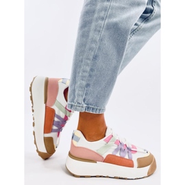 Tenisi dama Vince Color Mix alb 2