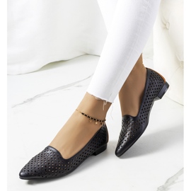 Balerini negri Jarrett ajurat negru 1