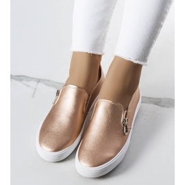 Tenisi Denain gold din piele ecologică de aur 1