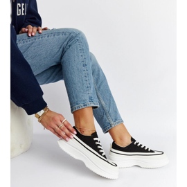 Tenisi negri cu platformă Plesio negru 1