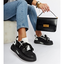 Tenisi Galdino alb-negru 2