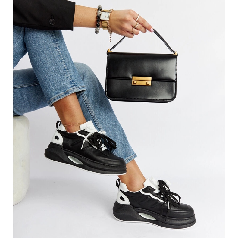 Tenisi Galdino alb-negru 1