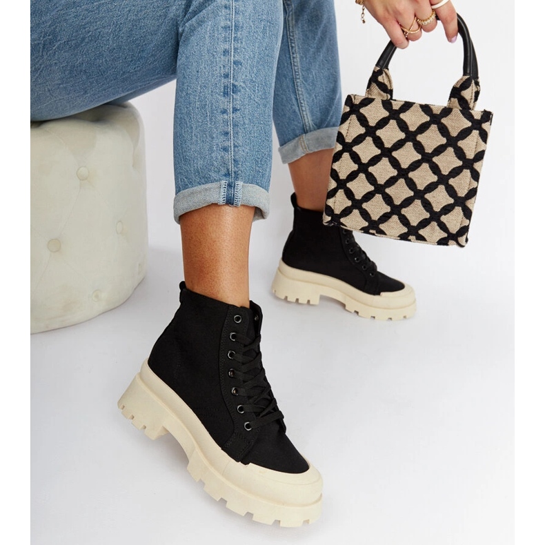 Botine negre ușoare Obispo negru 2