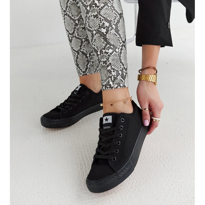 Tenisi Rocky din material negru 1