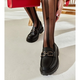 Mocasini cu cataramă cu arcuri negre negru 2